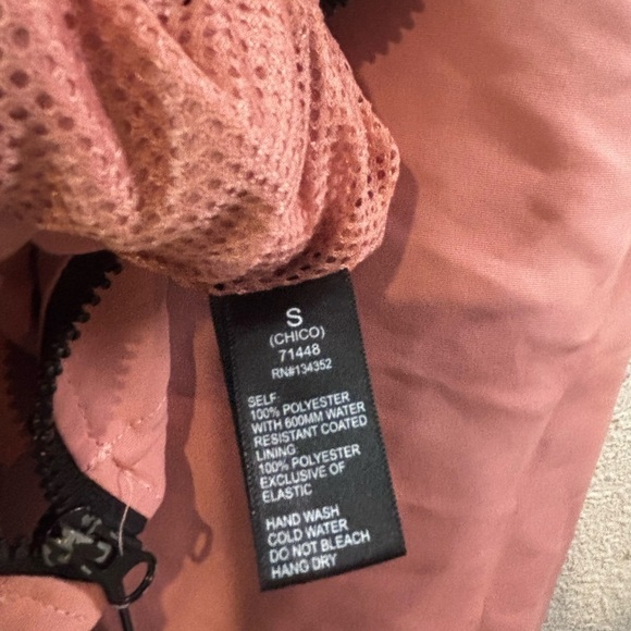 Ambiance Pink Bomber Jacket with Black and White Accents - Picture 5 of 6